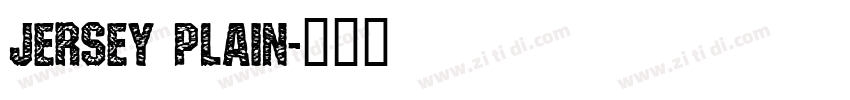 jersey plain字体转换